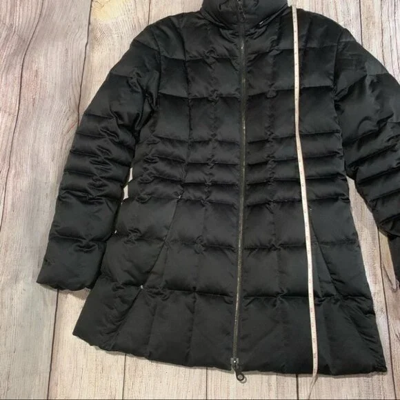Searle Black Goose Down Coat Size 6 - Picture 7 of 13